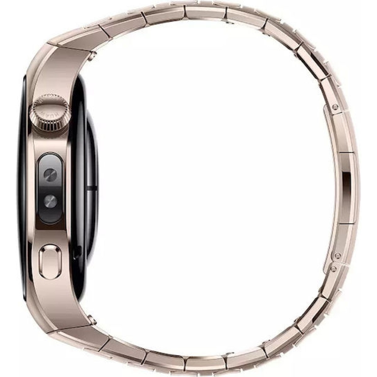 Huawei Watch 5 Stainless Steel 42mm Αδιάβροχο με eSIM και Παλμογράφο (Sand gold)