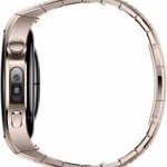 Huawei Watch 5 Stainless Steel 42mm Αδιάβροχο με eSIM και Παλμογράφο (Sand gold)