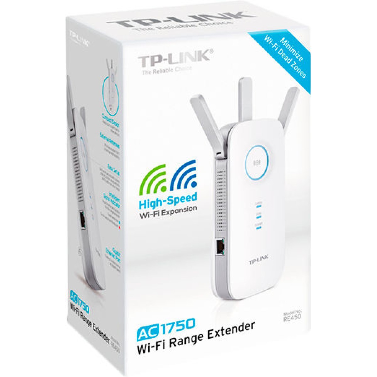 TP-LINK RE450 v4 WiFi Extender Dual Band (2.4 & 5GHz) 1750Mbps