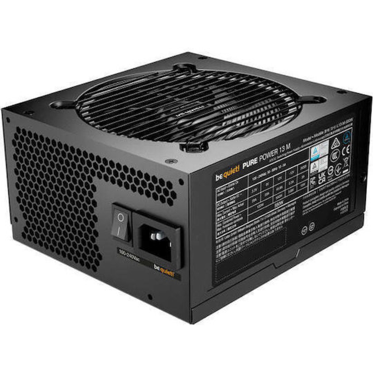 Be Quiet Pure Power 13 M 550W Μαύρο Τροφοδοτικό Υπολογιστή Full Modular 80 Plus Gold