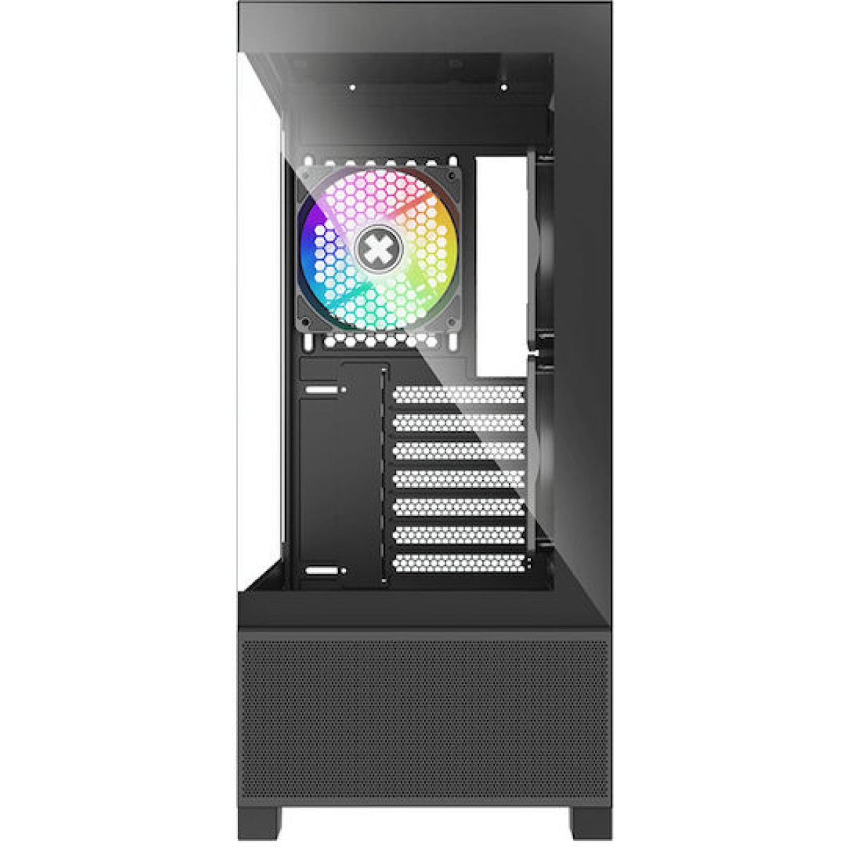 Xilence Xilent Beam XG172 Midi Tower Κουτί Υπολογιστή με Πλαϊνό Παράθυρο και ARGB Φωτισμό Μαύρο