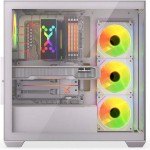 Krux Exo Gaming Midi Tower Κουτί Υπολογιστή με Πλαϊνό Παράθυρο και ARGB Φωτισμό Λευκό