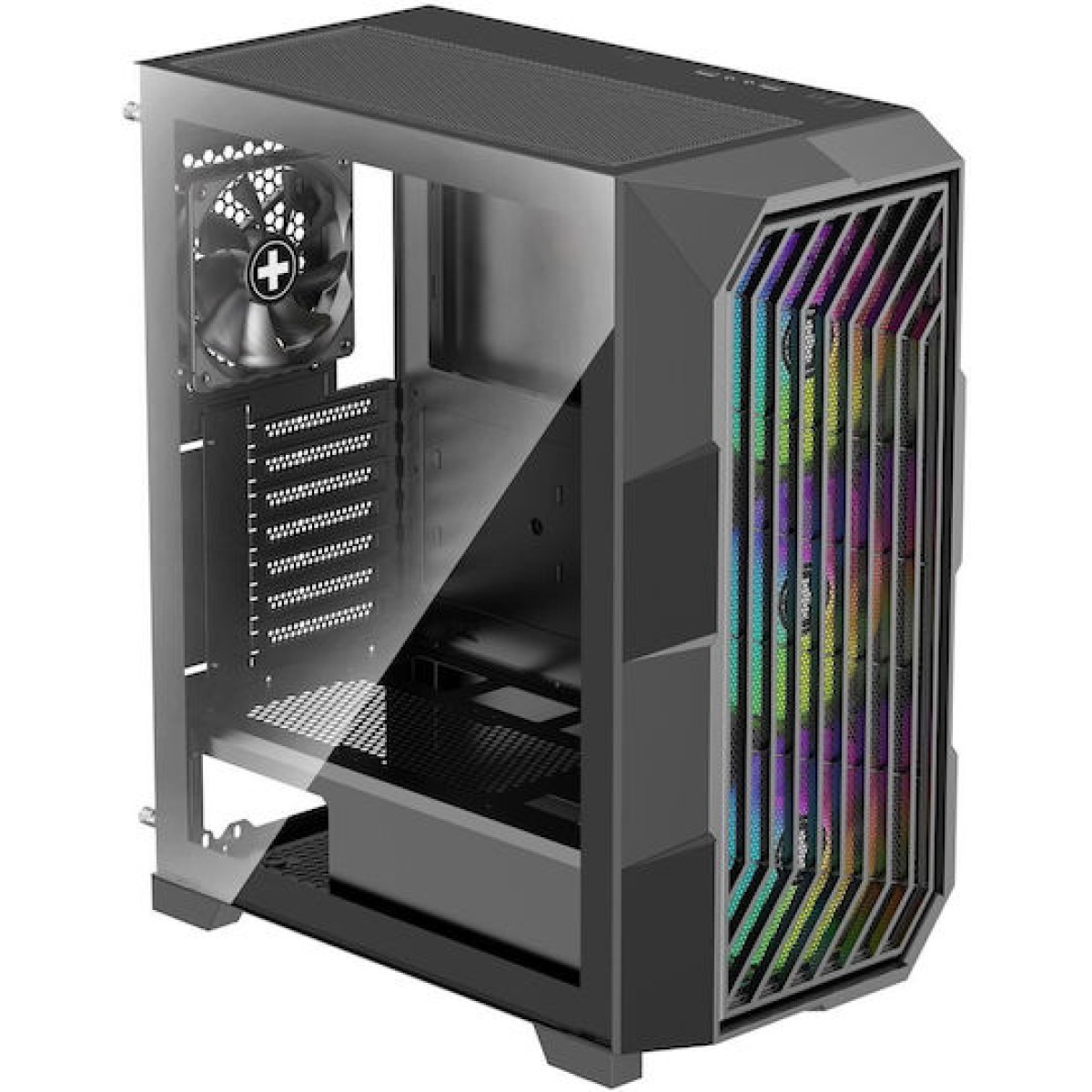 Xilence Xilent Breeze II Gaming Midi Tower Κουτί Υπολογιστή με Πλαϊνό Παράθυρο Μαύρο