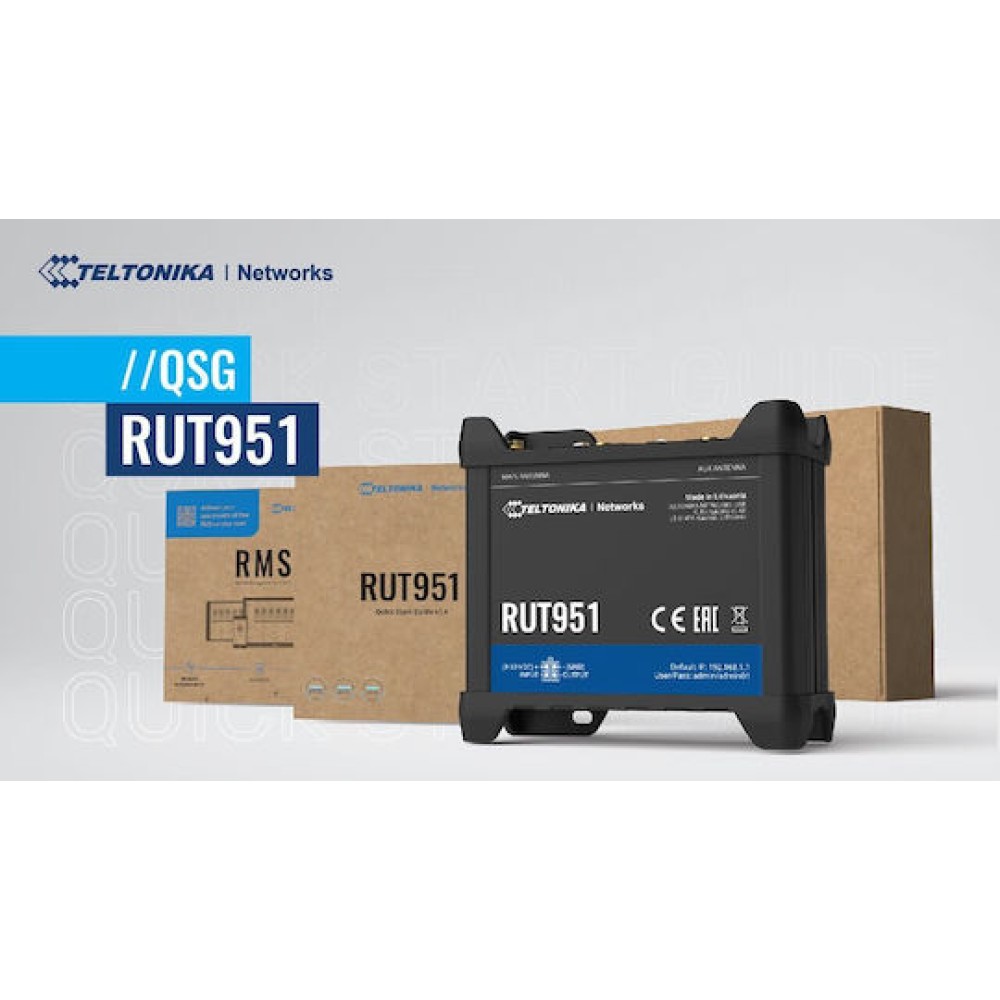 Teltonika RUT951 v1 Ασύρματο 4G Mobile Router με 4 Θύρες Ethernet