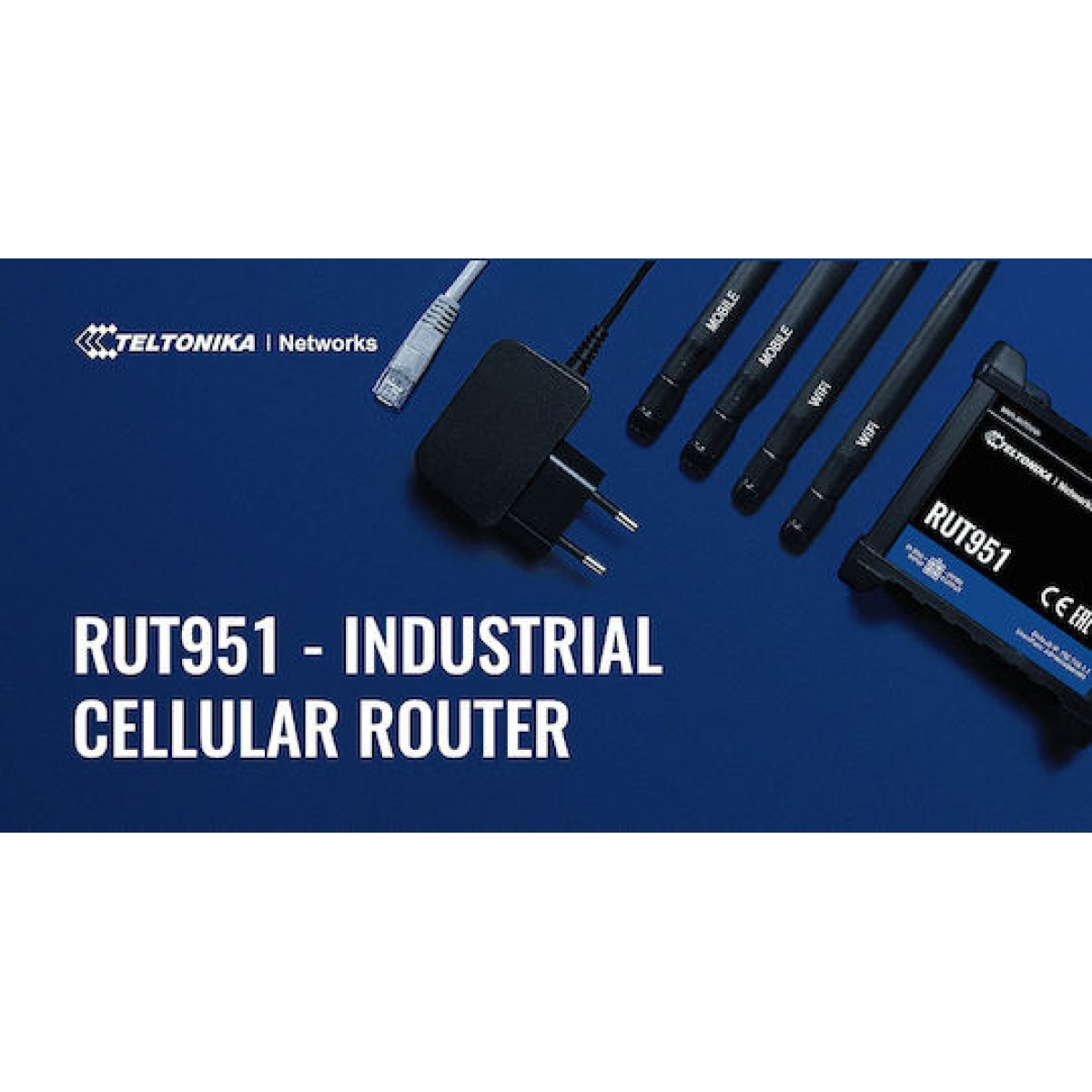 Teltonika RUT951 v1 Ασύρματο 4G Mobile Router με 4 Θύρες Ethernet