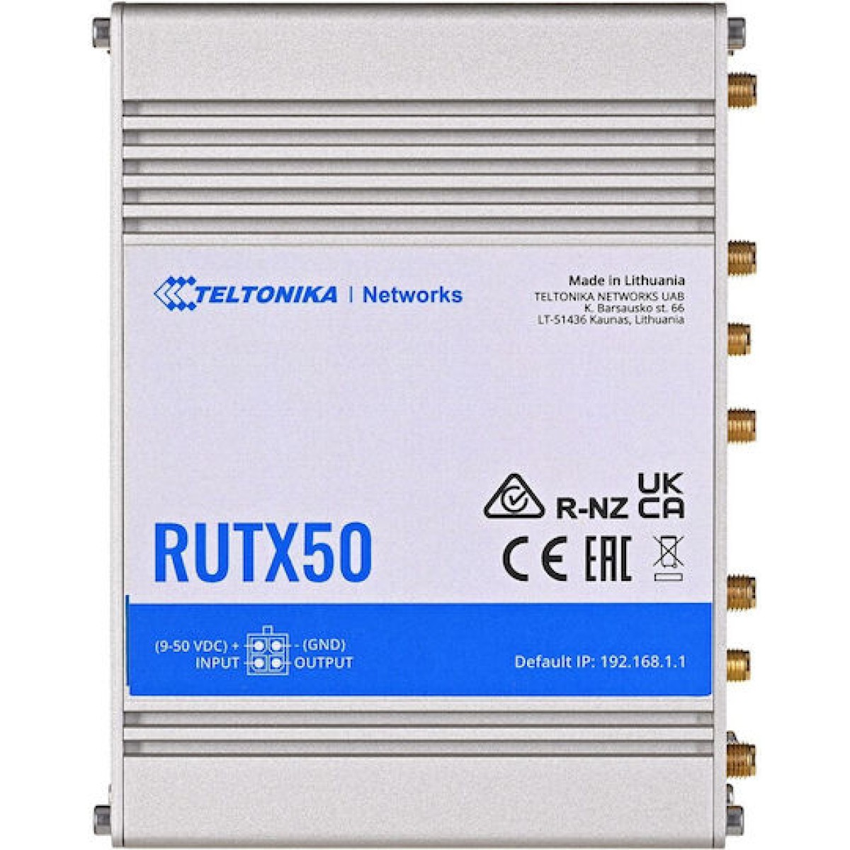 Teltonika RUTX50 Ασύρματο 5G Mobile Router Wi‑Fi 5 με 4 Θύρες Gigabit Ethernet