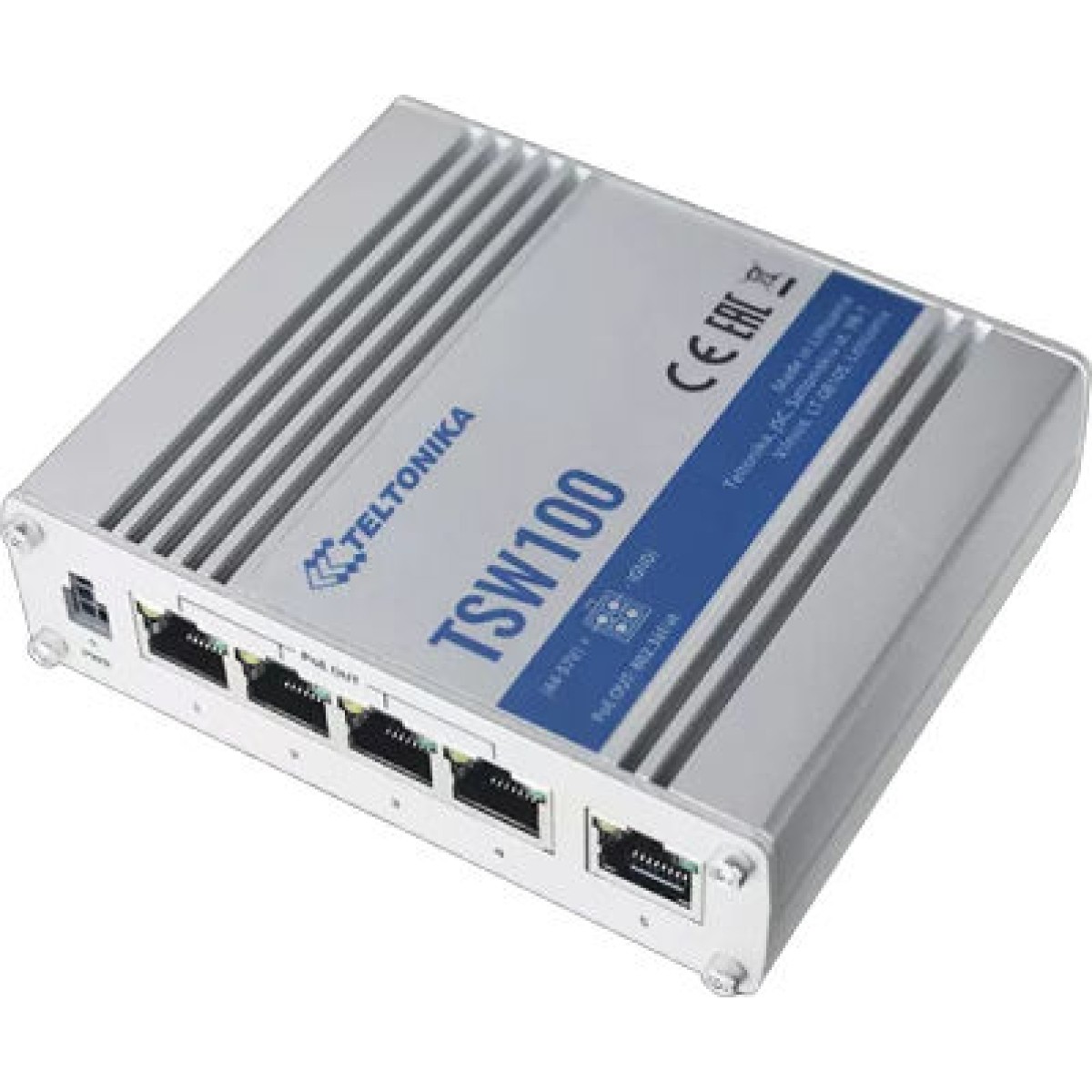 Teltonika TSW100 Switch 5x RJ45 1000Mb/s, 4x PoE