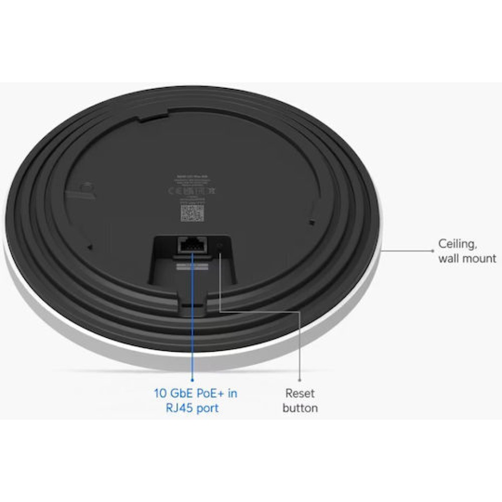 Ubiquiti U7-Pro-XG Access Point Wi‑Fi 7 Tri Band (2.4 & 5 & 6GHz) Μαύρο