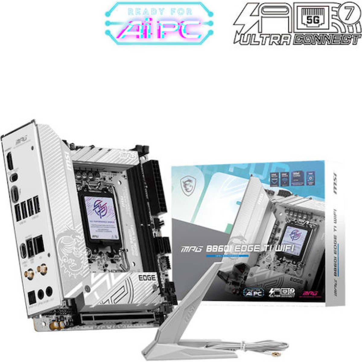 MSI MPG B860I EDGE TI WIFI Motherboard Mini ITX με Intel 1851 Socket 7E43-001R