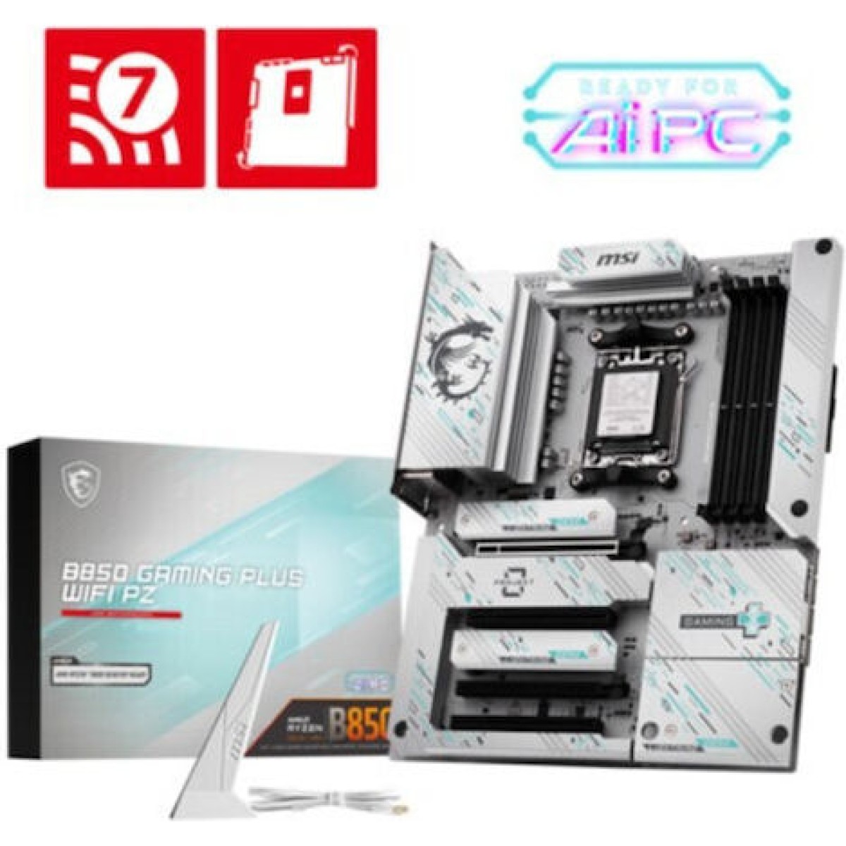 MSI B850 Gaming Plus Wifi PZ Motherboard ATX με AMD AM5 Socket 7E75-001R