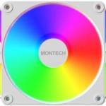 Montech GF120R V2 ARGB Reverse Case Fan με Σύνδεση 3-Pin / 4-Pin PWM 3τμχ Λευκό