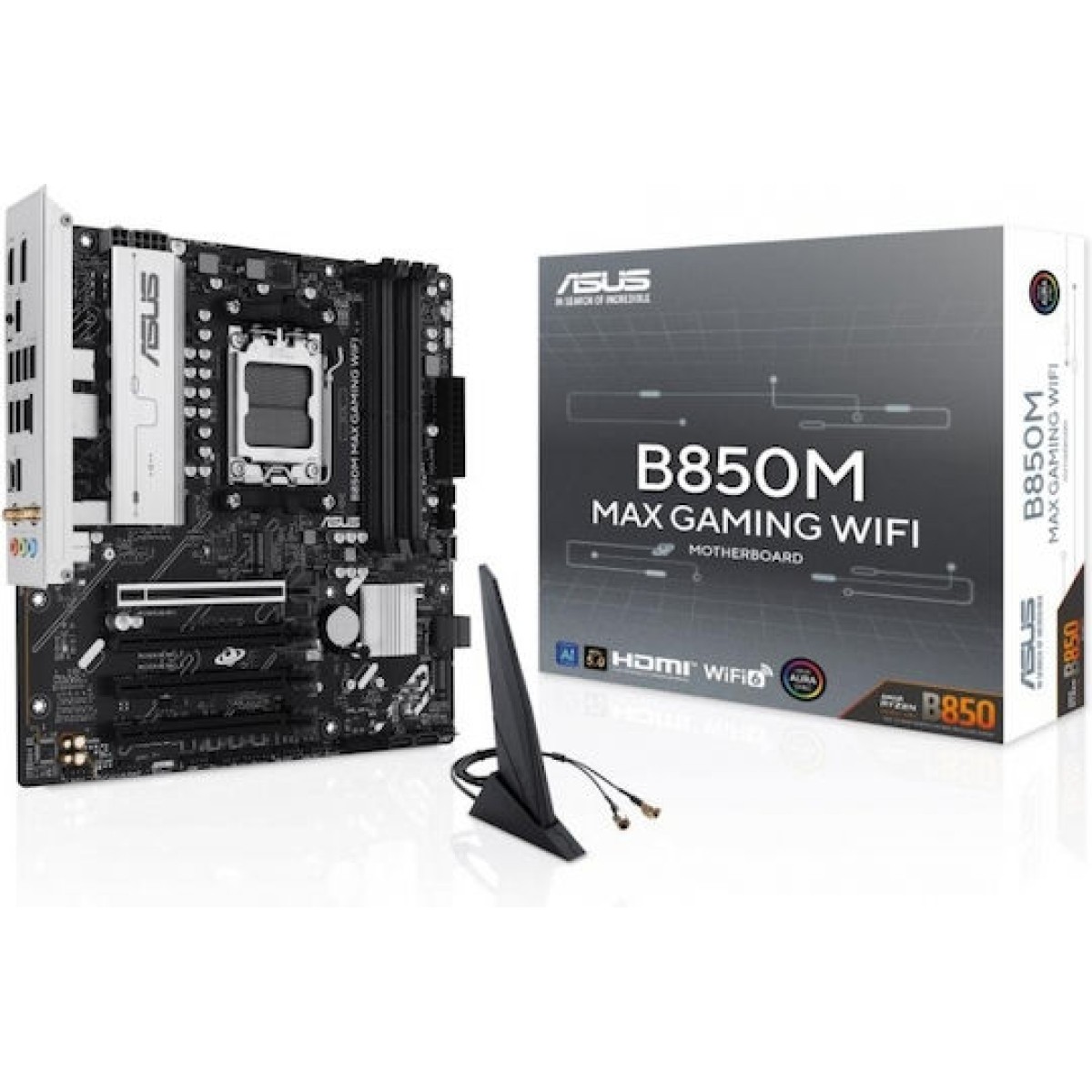 Asus B850M MAX Gaming WIFI Motherboard Micro ATX με AMD AM5 Socket 90MB1LL0-M0EAY0