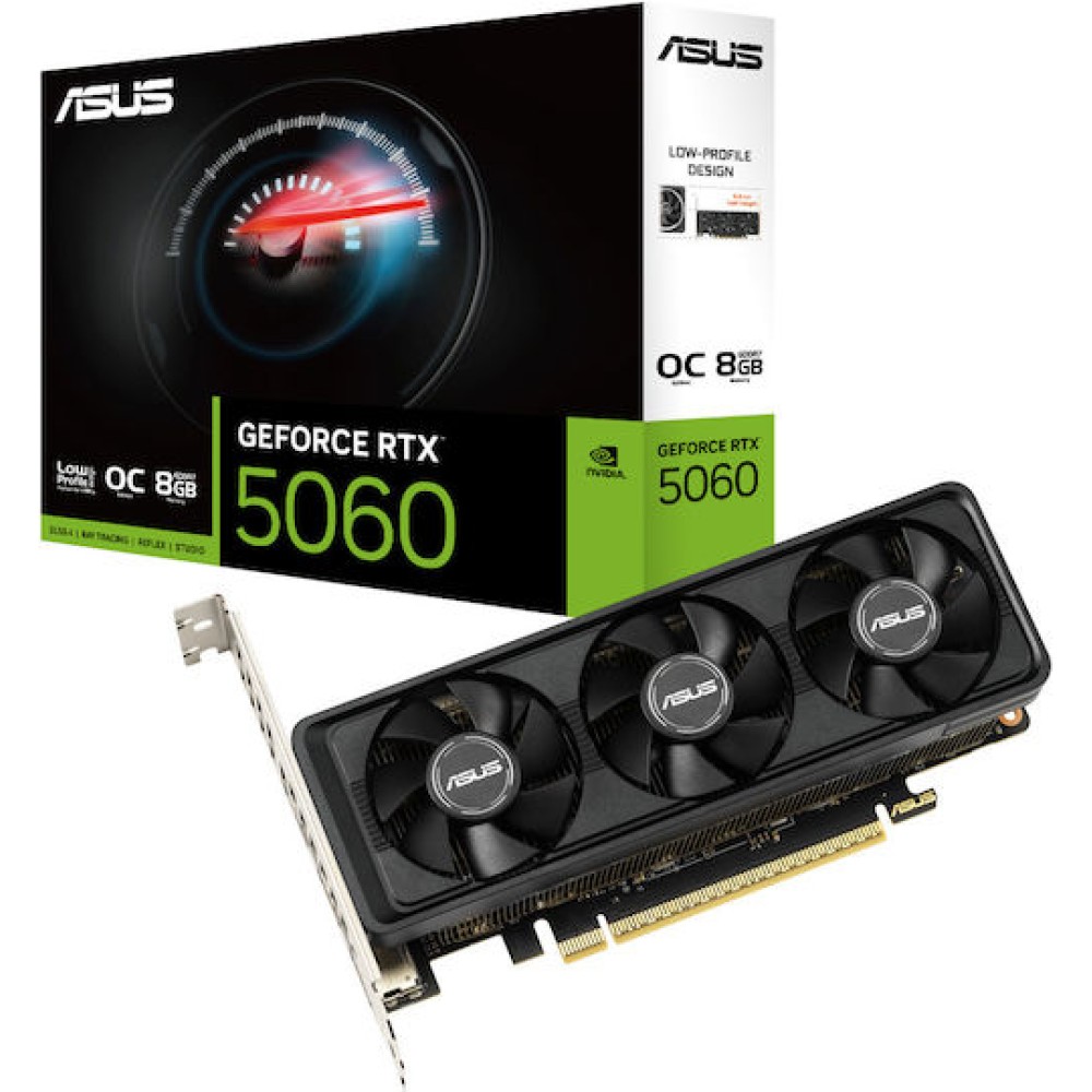 Asus GeForce RTX 5060 8GB GDDR7 LP BRK OC Edition Κάρτα Γραφικών