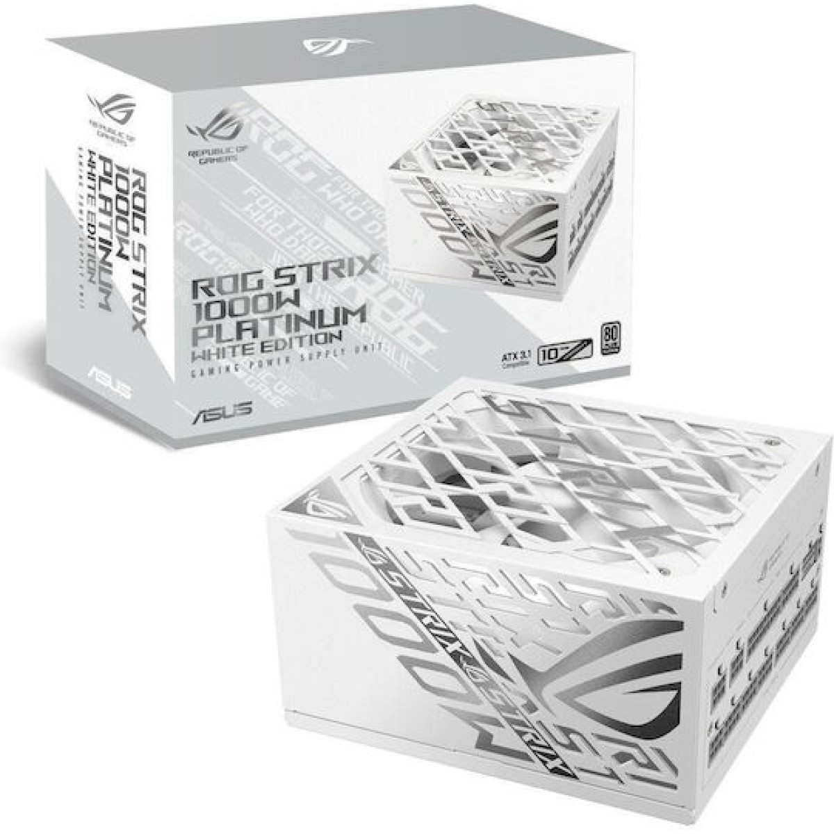 Asus ROG Strix Platinum 1000W Λευκό Τροφοδοτικό Υπολογιστή Full Modular 80 Plus Platinum