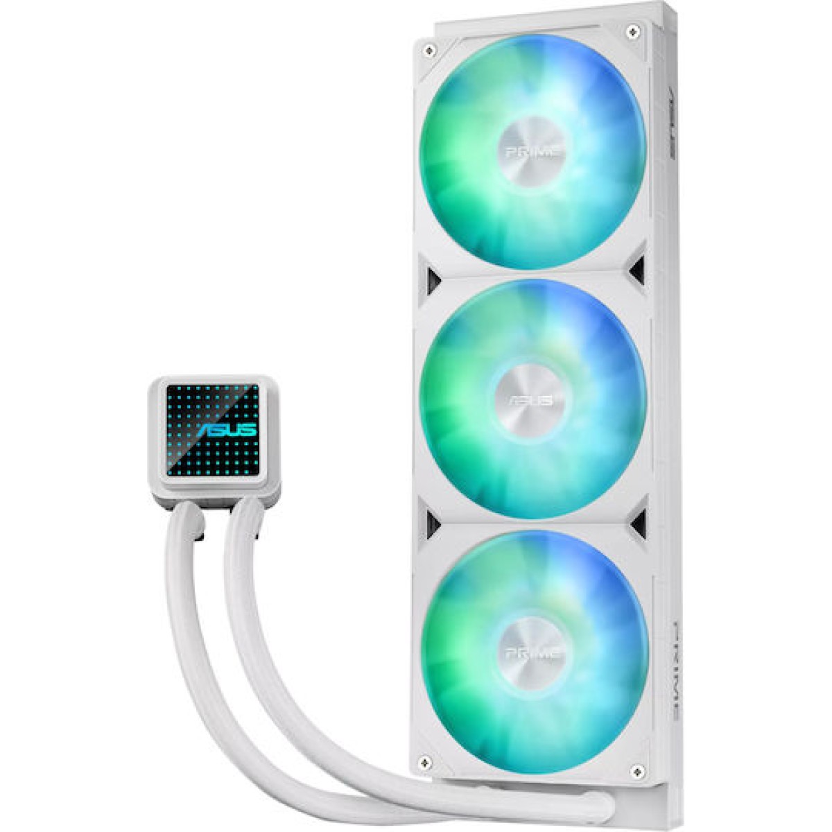 Asus Prime LC 360 ARGB Υδρόψυξη Επεξεργαστή Τριπλού Ανεμιστήρα 120mm για Socket AM4/AM5/1700/1200 Λευκή