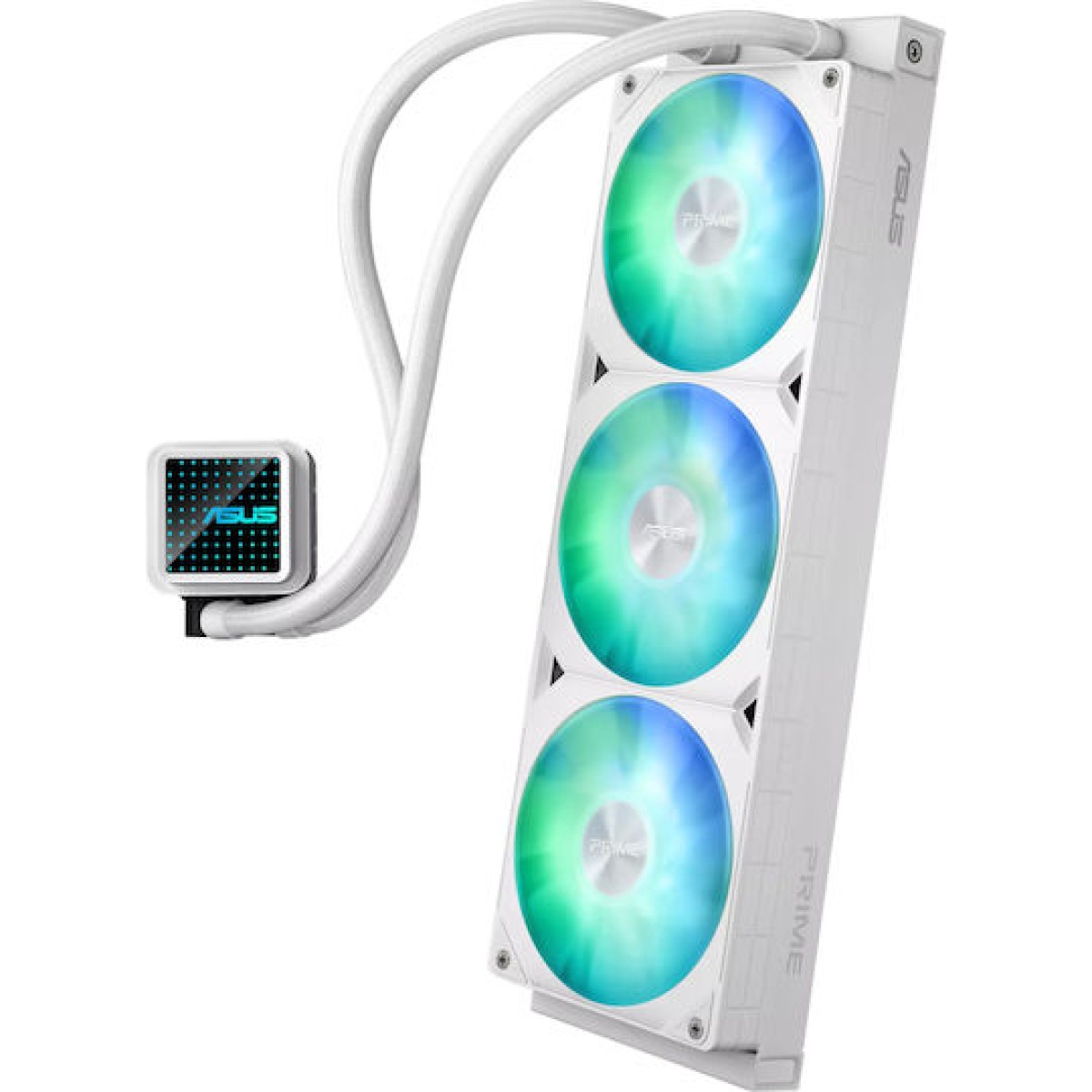 Asus Prime LC 360 ARGB Υδρόψυξη Επεξεργαστή Τριπλού Ανεμιστήρα 120mm για Socket AM4/AM5/1700/1200 Λευκή