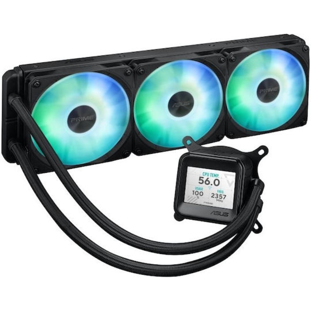 Asus Prime LC 360 ARGB LCD Υδρόψυξη Επεξεργαστή Τριπλού Ανεμιστήρα 120mm για Socket AM4/AM5/1700/1200/115x