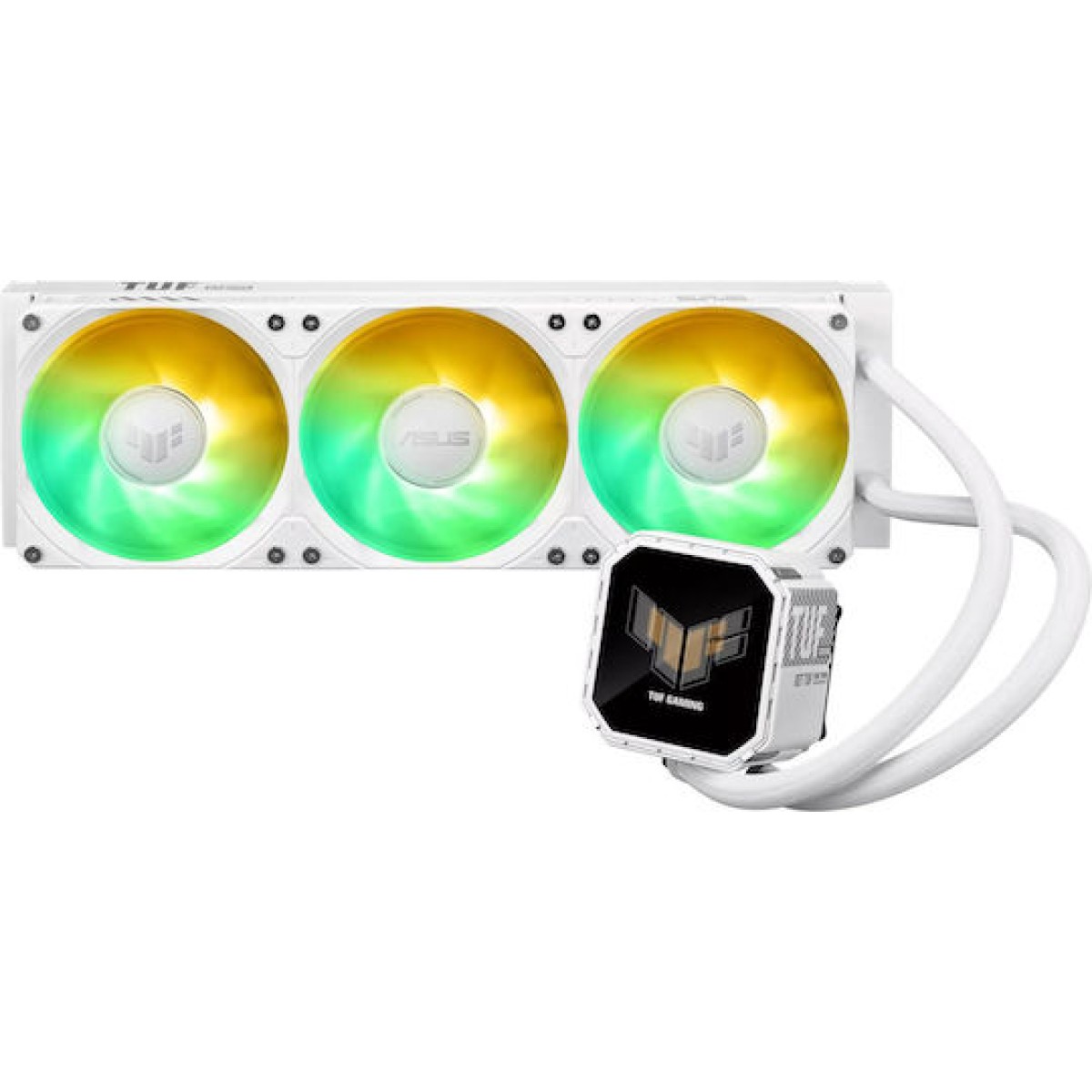 Asus TUF GAMING LC III 360 LCD Υδρόψυξη Επεξεργαστή 120mm για Socket AM4/AM5/1700/1200 με ARGB Φωτισμό Λευκή