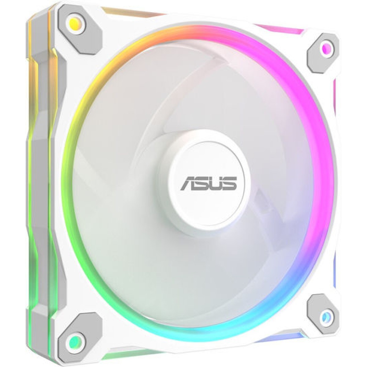 Asus Prime MR120 Reverse Case Fan με ARGB Φωτισμό και Σύνδεση 4-Pin PWM Λευκό