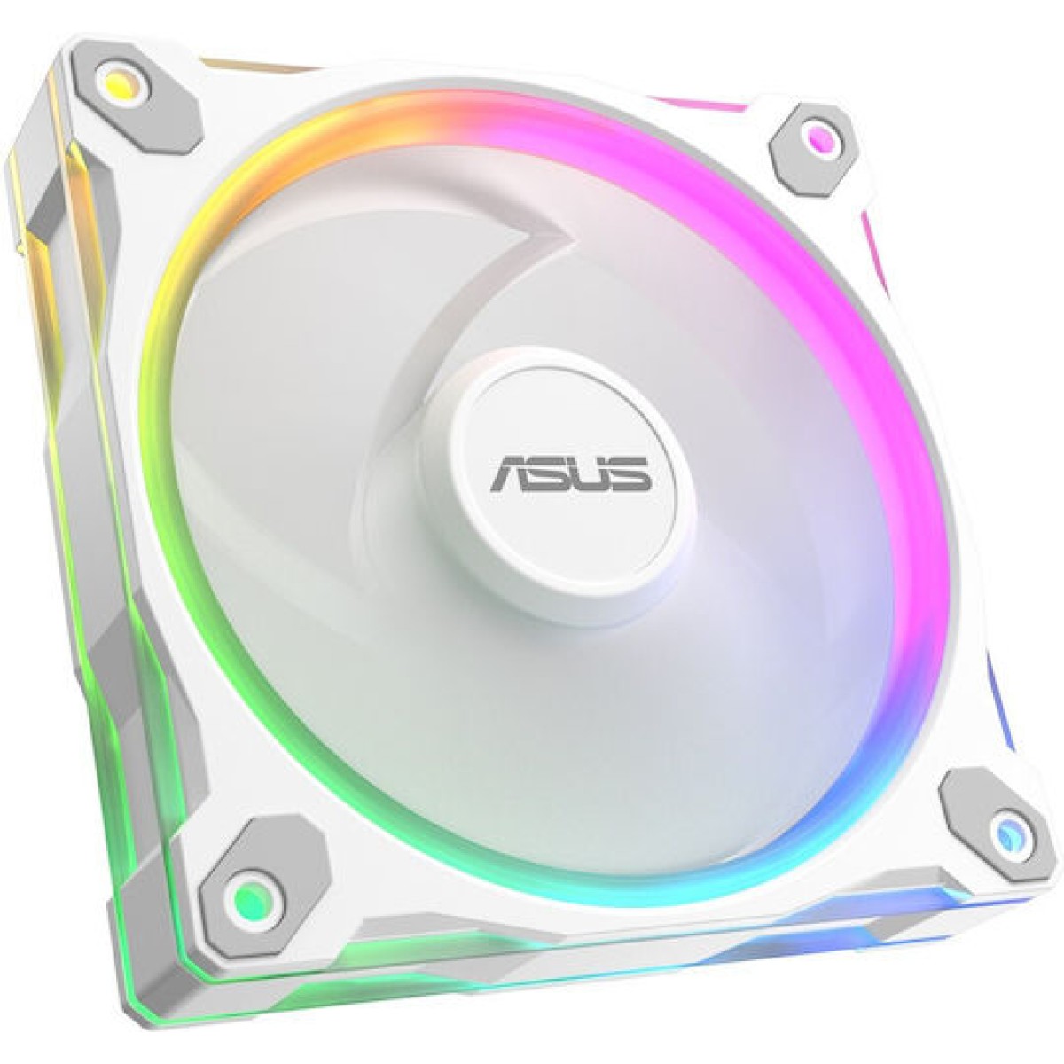 Asus Prime MR120 Case Fan με ARGB Φωτισμό και Σύνδεση 4-Pin PWM 3τμχ Λευκό