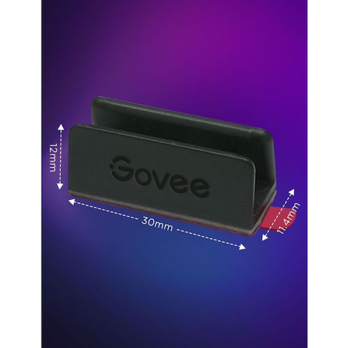 Govee Neon Rope Light 2 Bracket 20 Pcs Black