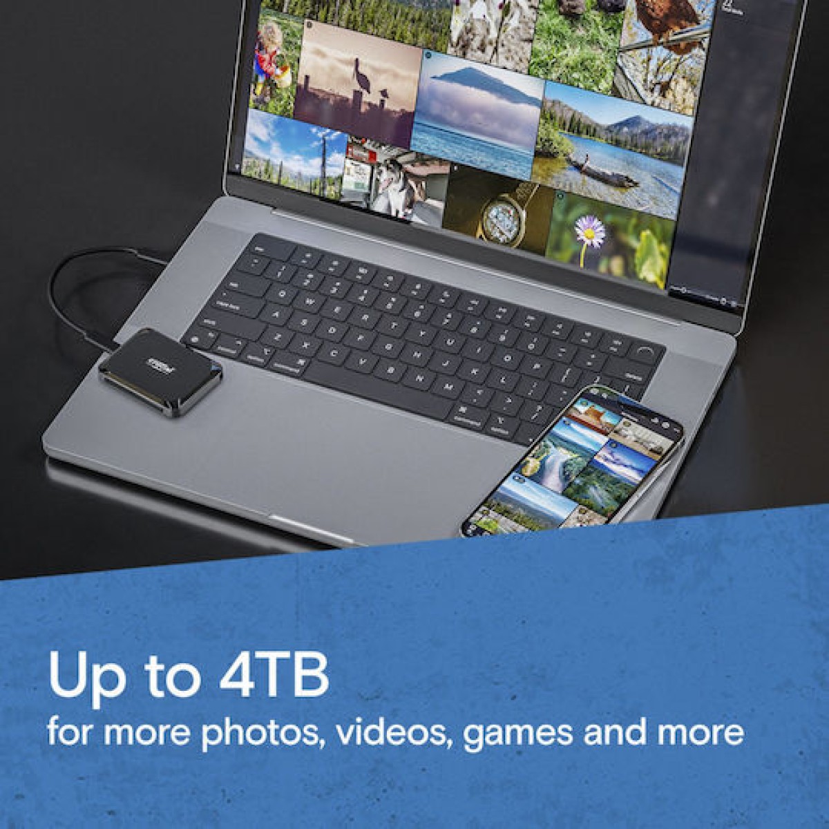 Crucial X9 USB 3.2 Εξωτερικός SSD 1TB 2.5