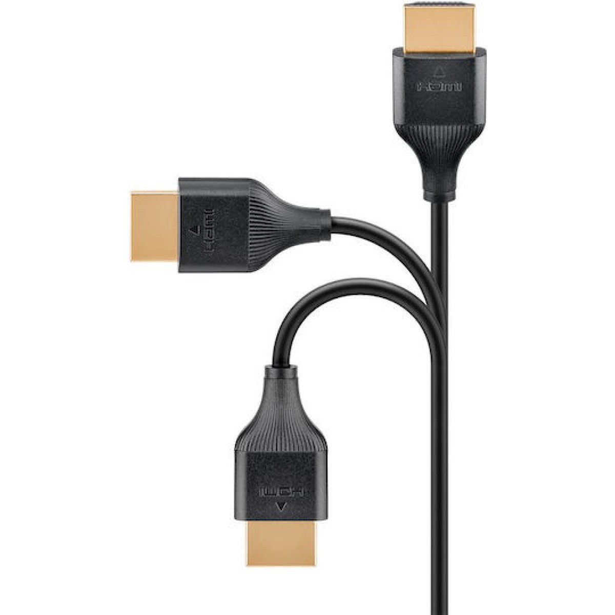 Goobay HDMI 2.0 Cable HDMI male - HDMI male 2m Μαύρο