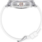 Samsung Galaxy Watch8 Classic Stainless Steel 46mm Αδιάβροχο με Παλμογράφο (Λευκό)