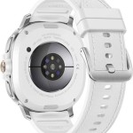 Samsung Galaxy Watch8 Classic LTE Stainless Steel 46mm Αδιάβροχο με eSIM και Παλμογράφο (Λευκό)