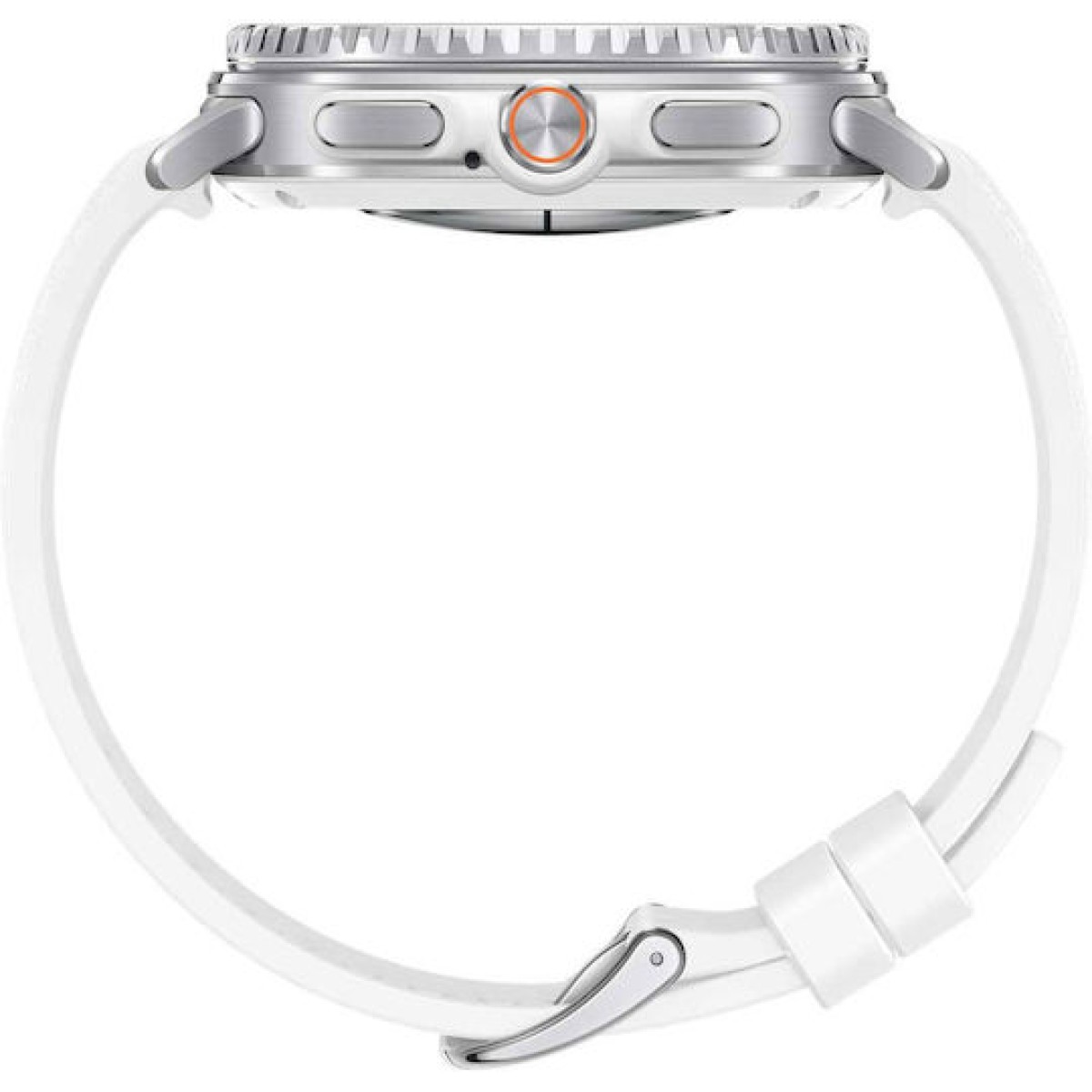 Samsung Galaxy Watch8 Classic LTE Stainless Steel 46mm Αδιάβροχο με eSIM και Παλμογράφο (Λευκό)