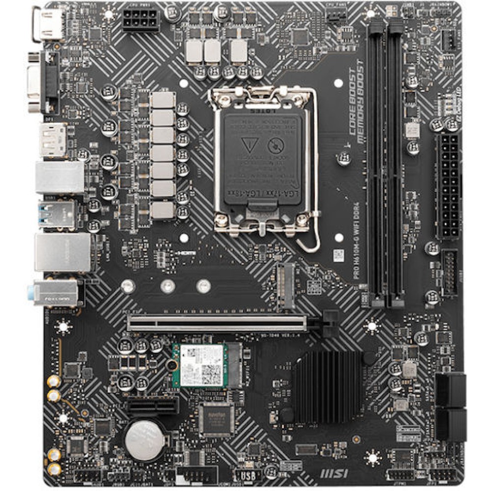 MSI Pro H610M-G WIFI DDR4 Motherboard Micro ATX με Intel 1700 Socket