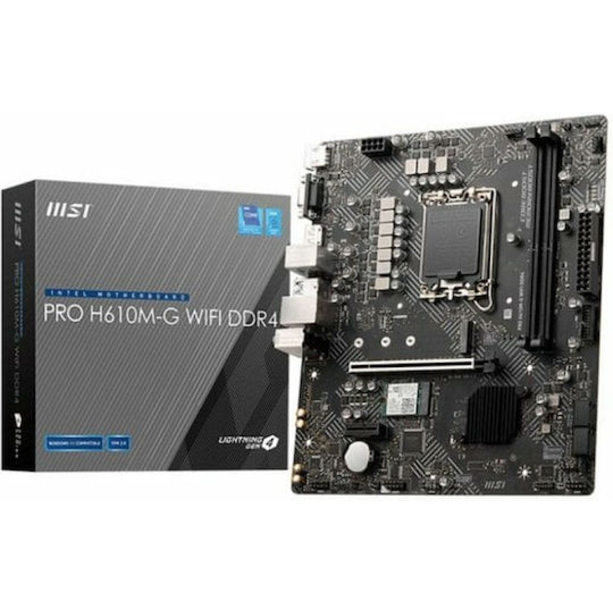 MSI Pro H610M-G WIFI DDR4 Motherboard Micro ATX με Intel 1700 Socket
