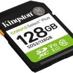 Kingston Canvas Select Plus SDXC 128GB Class 10 U1 V10 UHS-I με αντάπτορα