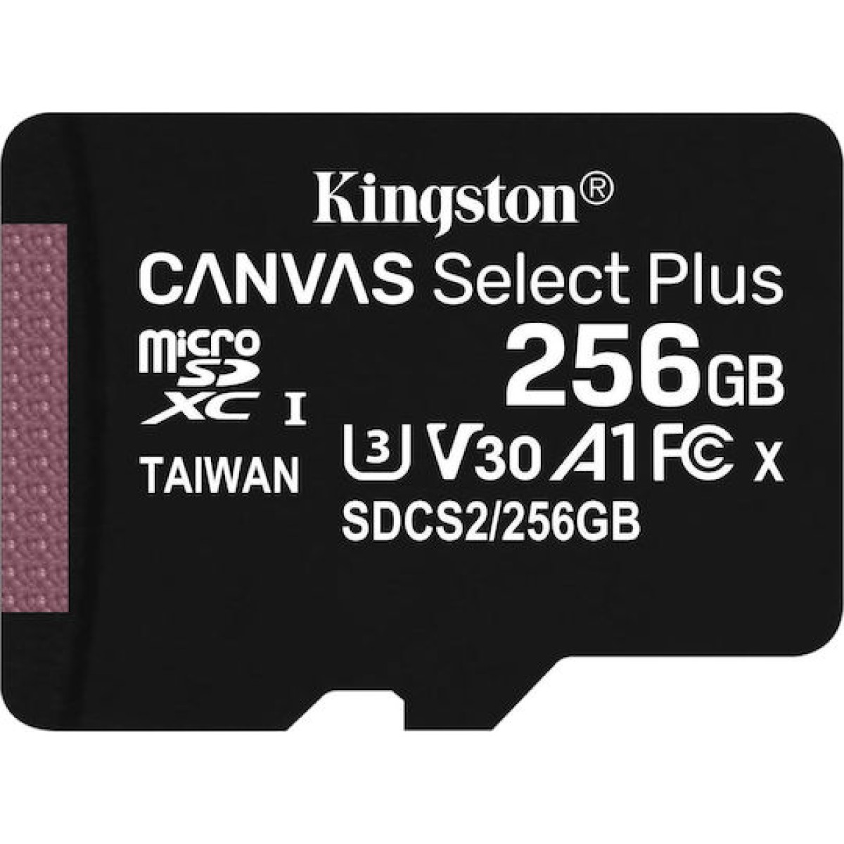 Kingston Canvas Select Plus microSDXC 256GB Class 10 U3 V30 A1 UHS-I