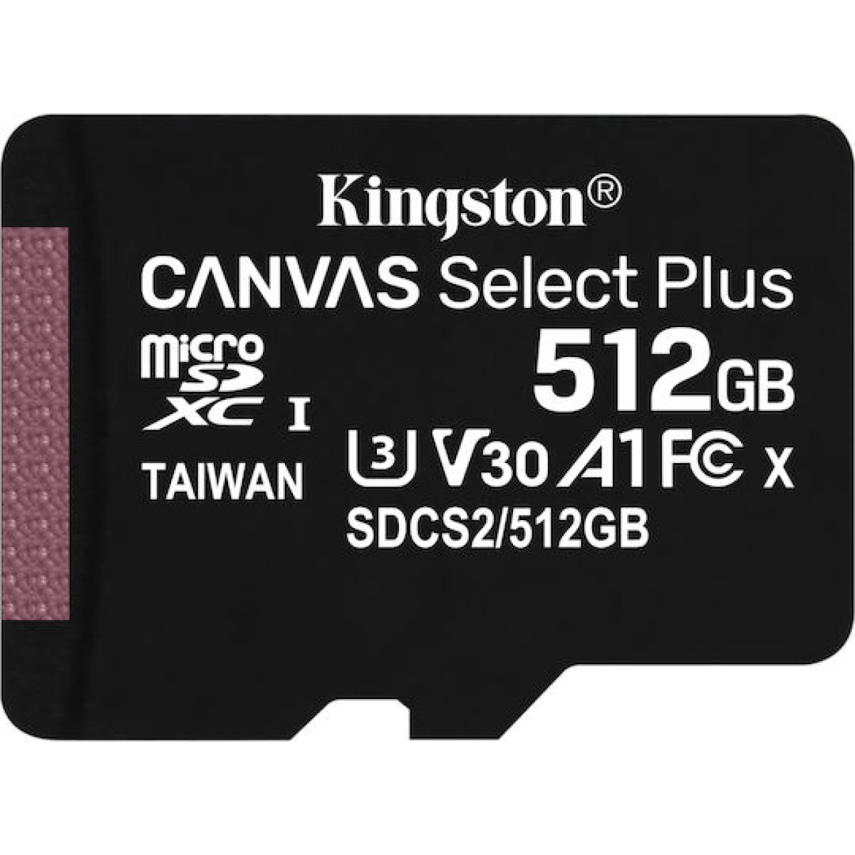 Kingston Canvas Select Plus microSDXC 512GB Class 10 U3 V30 A1 UHS-I