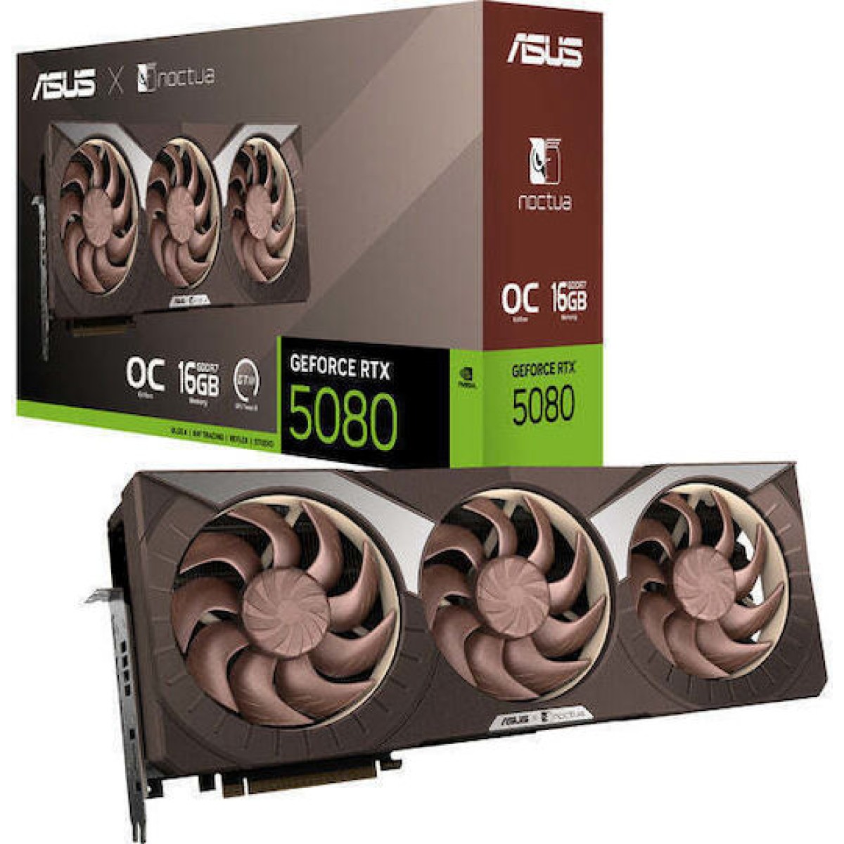 Asus GeForce RTX 5080 16GB GDDR7 Noctua OC Κάρτα Γραφικών