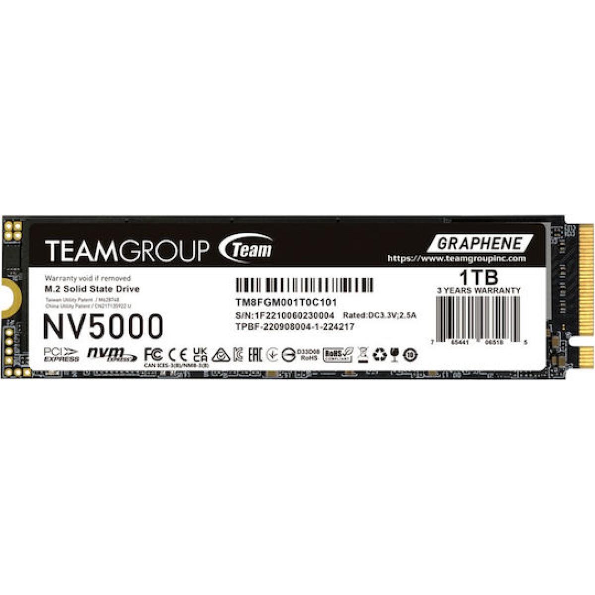 TeamGroup NV5000 SSD 1TB M.2 NVMe PCI Express 4.0