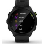 Forerunner 55 (schwarz, 42 mm, Silikon-Armband)