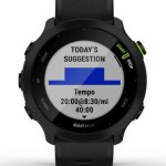 Forerunner 55 (schwarz, 42 mm, Silikon-Armband)