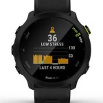 Forerunner 55 (schwarz, 42 mm, Silikon-Armband)
