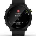 Forerunner 55 (schwarz, 42 mm, Silikon-Armband)