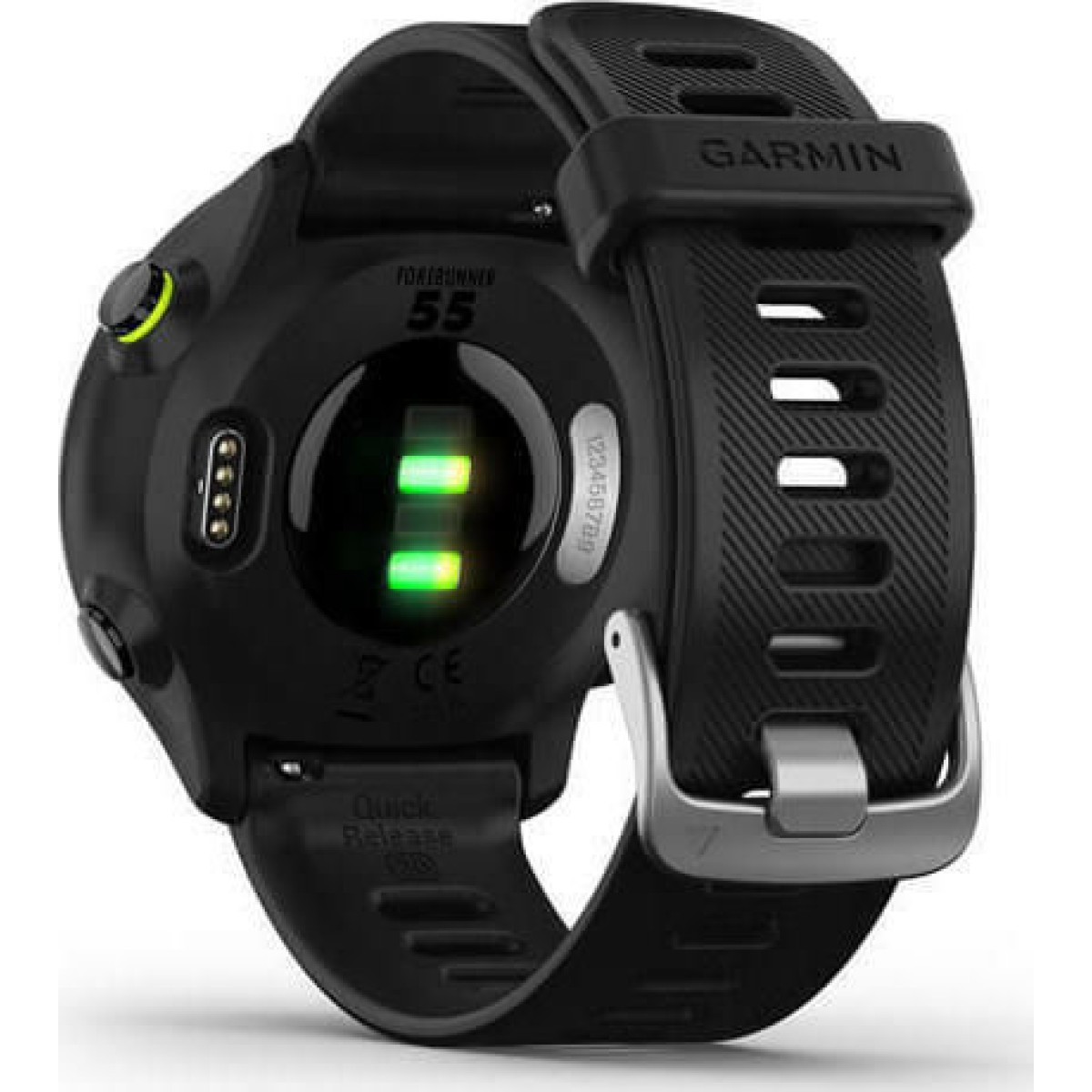 Forerunner 55 (schwarz, 42 mm, Silikon-Armband)