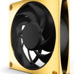 Alphacool Apex Stealth Metal Power Case Fan 120mm με Σύνδεση 4-Pin PWM Χρυσό