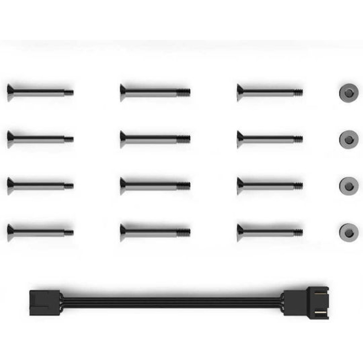 Alphacool Apex Stealth Metal Power Case Fan 120mm με Σύνδεση 4-Pin PWM Χρυσό