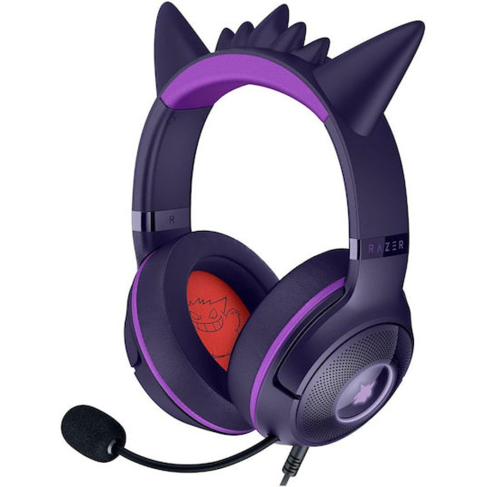 Razer Kraken Kitty V2 Over Ear Gaming Headset με σύνδεση USB Pokemon Gengar