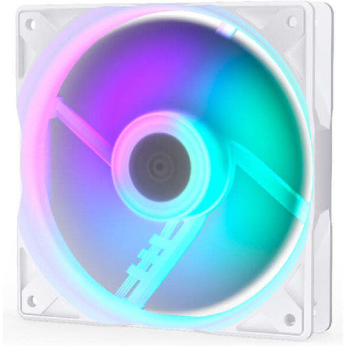 Endorfy Stratus Case Fan 120mm με ARGB Φωτισμό και Σύνδεση 3-Pin / 4-Pin PWM Λευκό