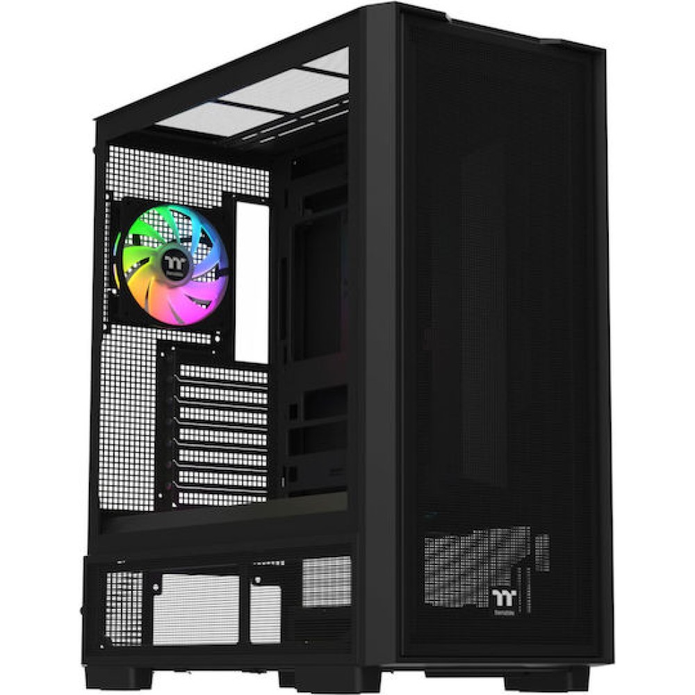 Thermaltake S380 TG ARGB Midi Tower Κουτί Υπολογιστή με Πλαϊνό Παράθυρο Μαύρο