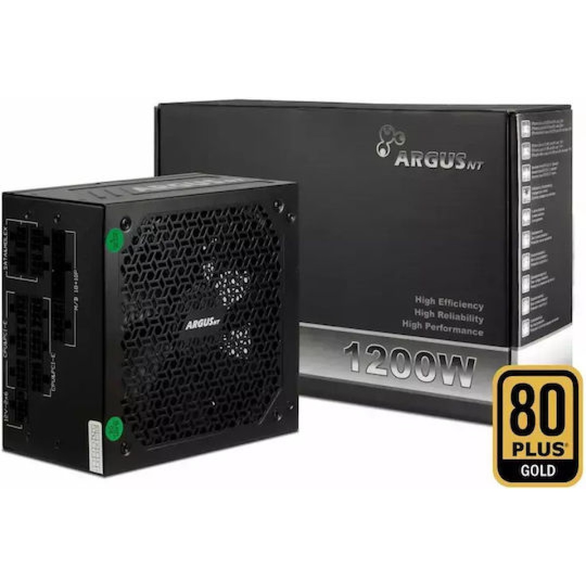 Inter-Tech ARGUSnt 1200W Μαύρο Τροφοδοτικό Υπολογιστή Full Modular