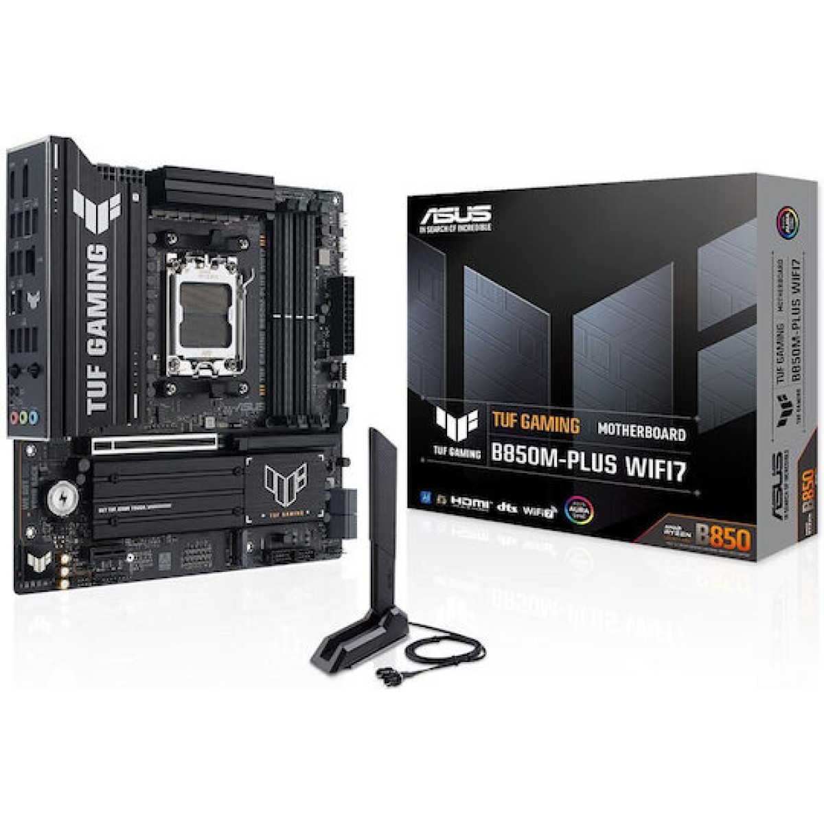 Asus TUF GAMING B850M-PLUS WIFI7 Motherboard Micro ATX με AMD AM5 Socket 90MB1MU0-M0EAY0