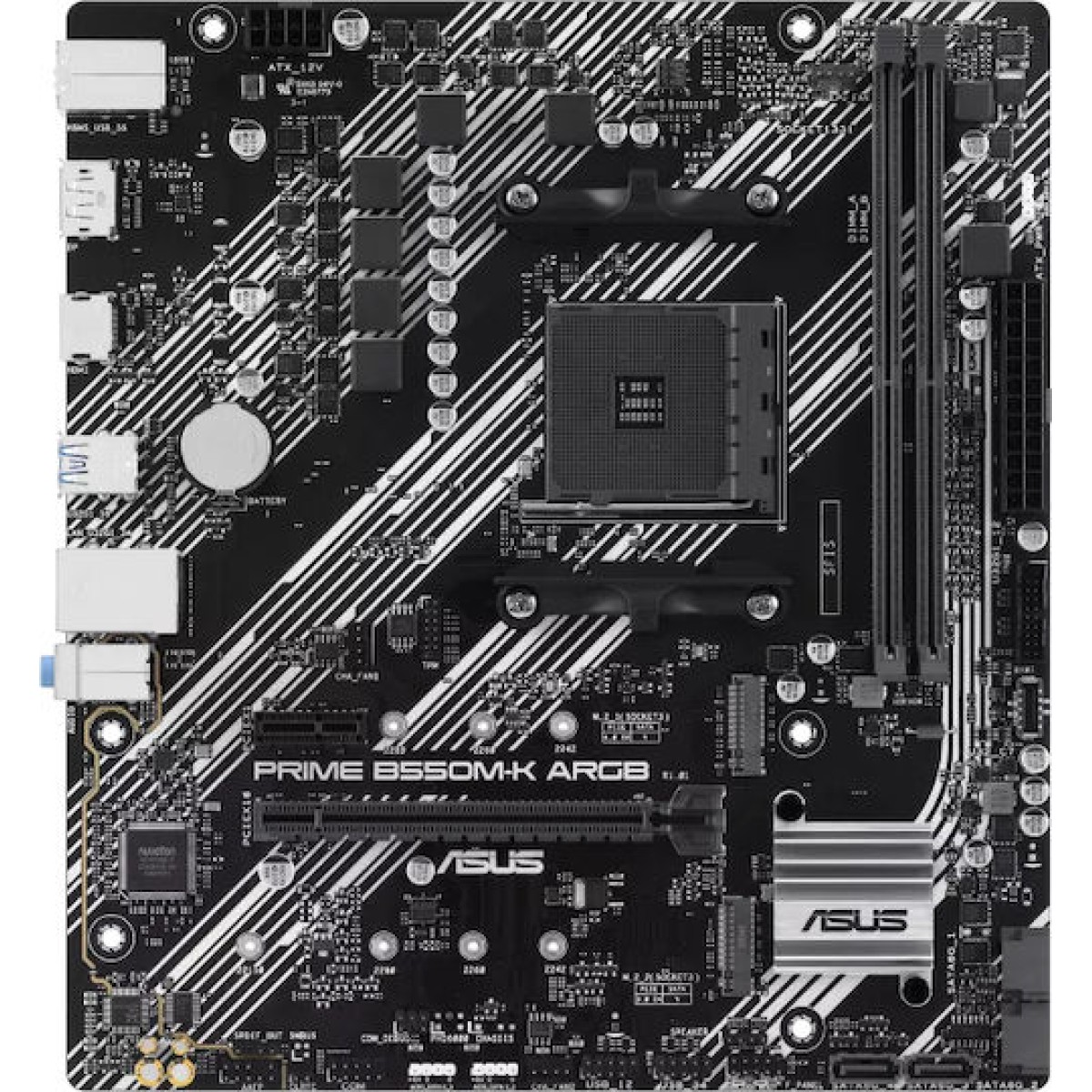 Asus Prime B550M-K ARGB Motherboard Micro ATX με AMD AM4 Socket